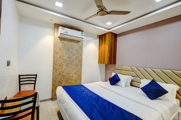Clean AC room interior Sanwaria Bhawan Khatu Shyam Ji